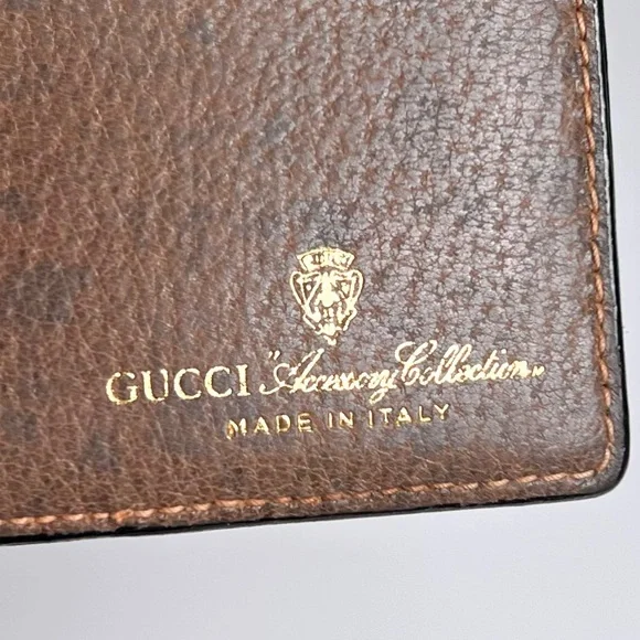 Gucci Beige and Brown Wallet and check book - Picture 6 of 7